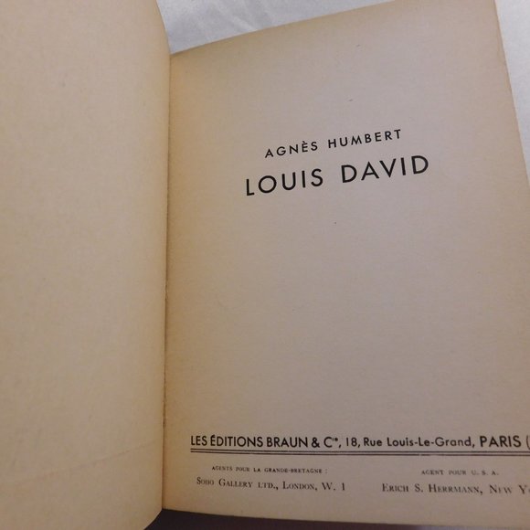 Louis David Collection Des Maitres Art History Book Vintage in French - Picture 4 of 10